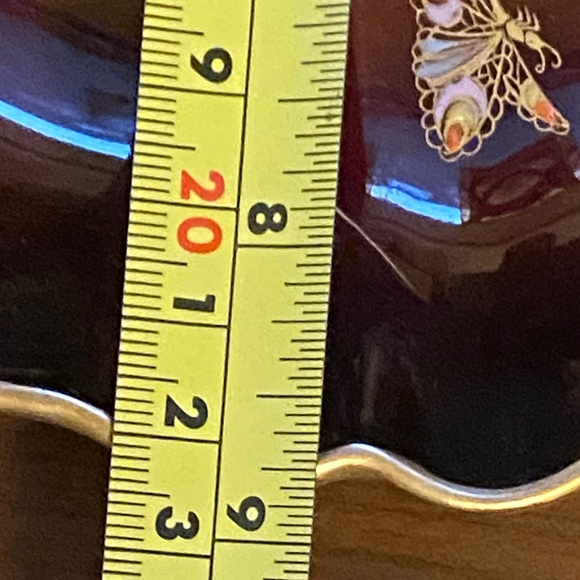 Vintage Carlton Ware Rouge Royale ‘Art Deco’ edged hand painted plate - Picture 6 of 9